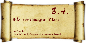 Büchelmayer Atos névjegykártya